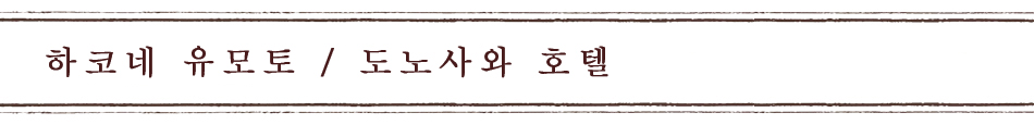 하코네 유모토 / 도노사와 호텔
